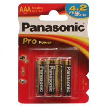 Panasonic LR03 PRO POWER BL*6(4+2) батарейка (Батарейка)